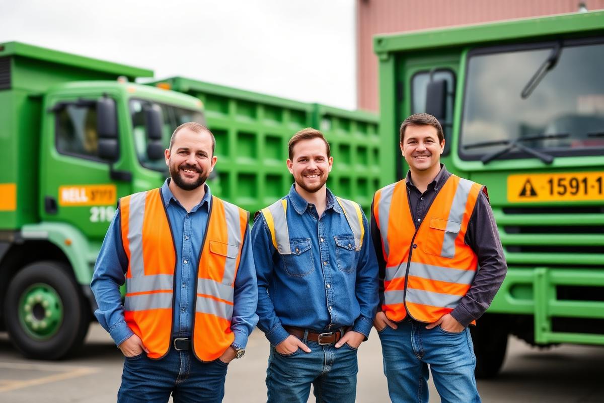 Owenvarico Co. dumpster rental team